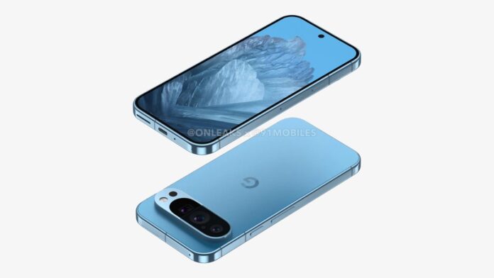 Pixel 9 blue render