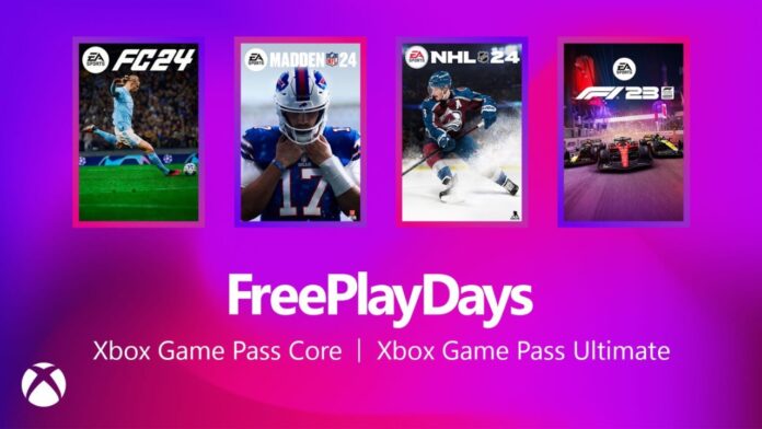 Xbox free play days EA