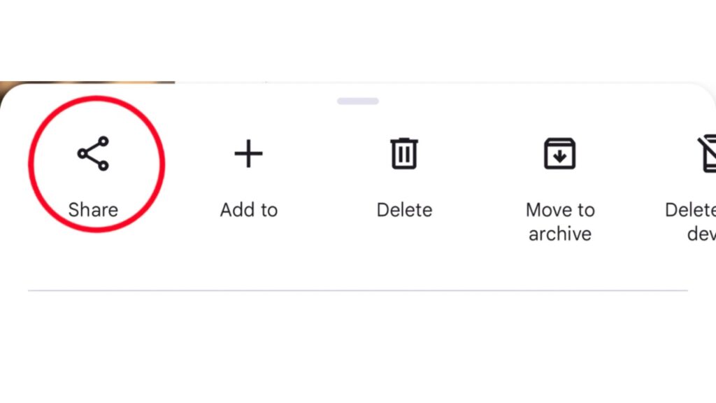 How to share photos from google photos