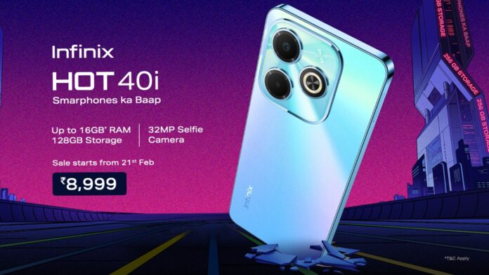 Infinix hot 40i launched