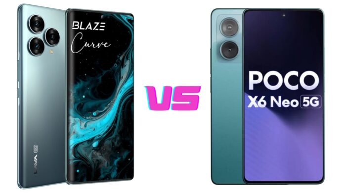 Lava Blaze curve 5g vs Poco x6 neo