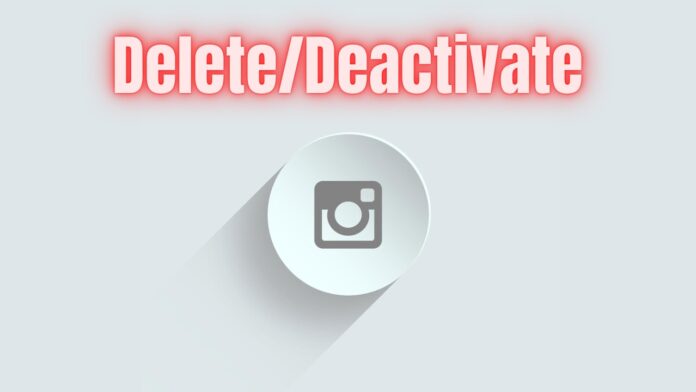 Delete instagram account