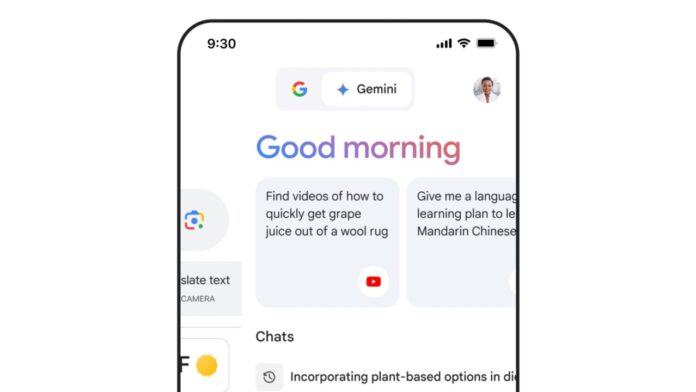 Google Gemini app for iPhone