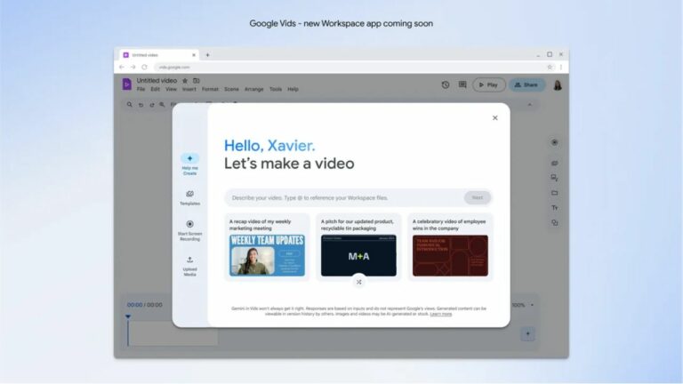 Google Vids is Rolling Out to Workspace Users