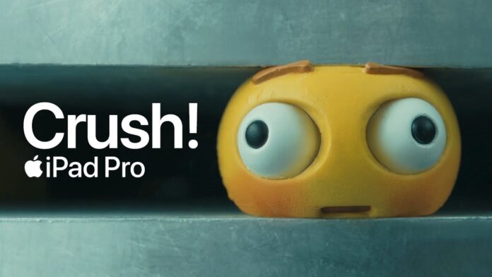 Crush ipad pro ad