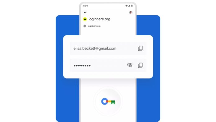 Google Password manager password-sharing