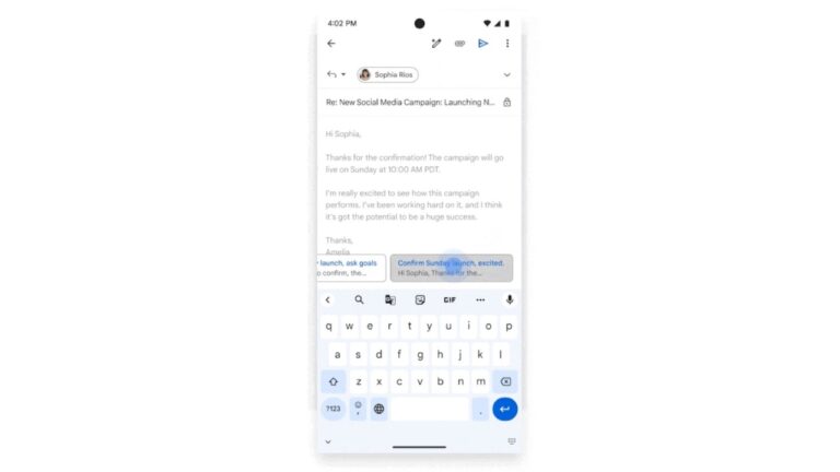 Gmail is Introducing Gemini-powered Contextual Smart Replies