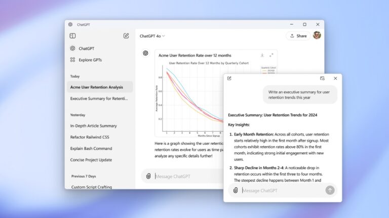 ChatGPT App on Windows is Now Available