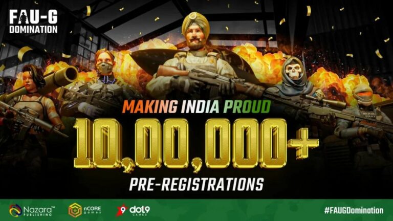 FAU-G: Domination Reaches 1 Million Pre-Registrations