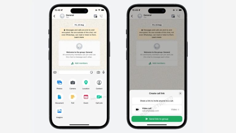 WhatsApp Call Links Shortcut Now Being Tested in Beta on iOS