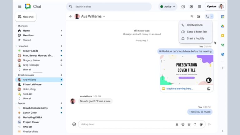 Google Announces Audio Huddles in Google Chat: All Details