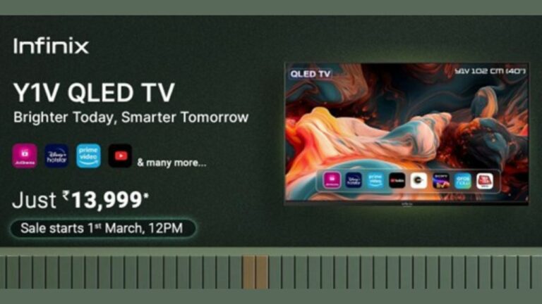 Infinix Y1V QLED TV Announced in India: Check Details