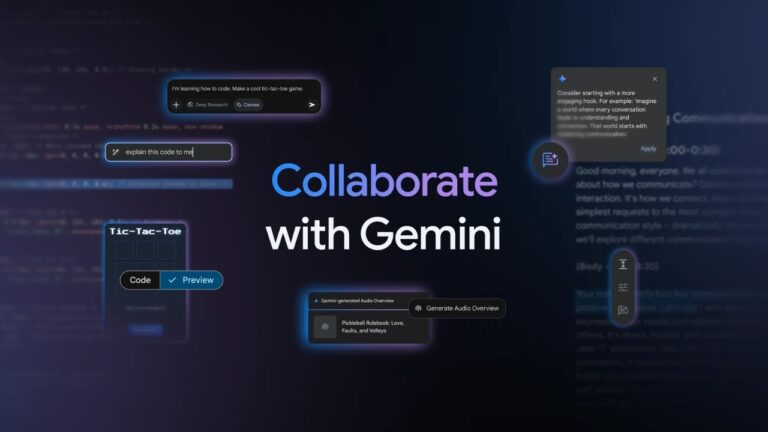 Google Introduces Audio Overviews, Canvas in Gemini