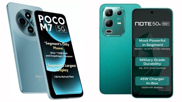 Budget Phones Compared: Infinix Note 50x 5G+ and Poco M7 5G