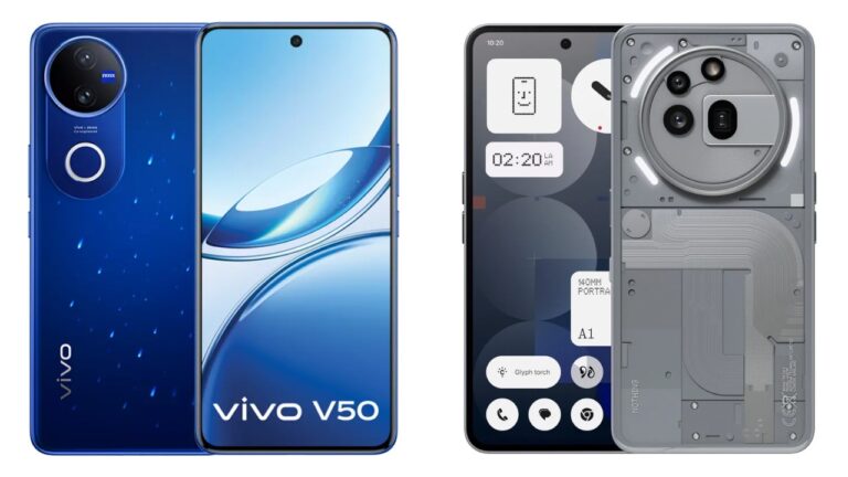 Mid-Ranger Battle: Nothing Phone (3a) Pro and Vivo V50 5G