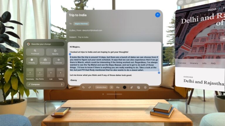 Apple Releases Apple Intelligence on Vision Pro with VisionOS 2.4
