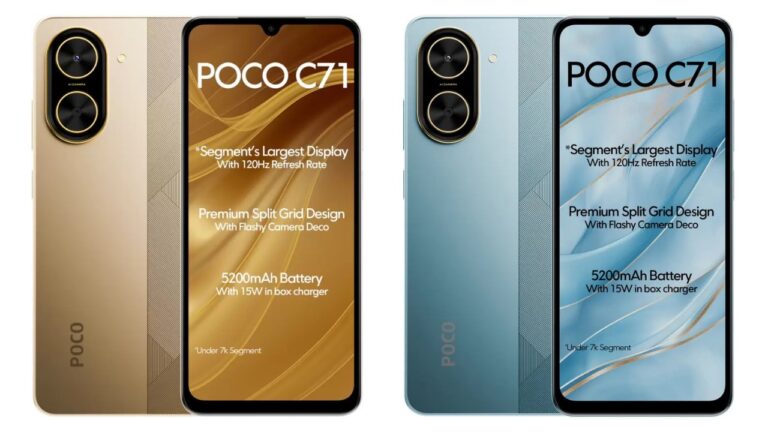 Poco C71 Launched in India with Unisoc Chipset