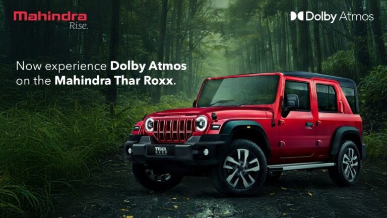 Mahindra and Dolby Team Up to Introduce Dolby Atmos in Thar ROXX
