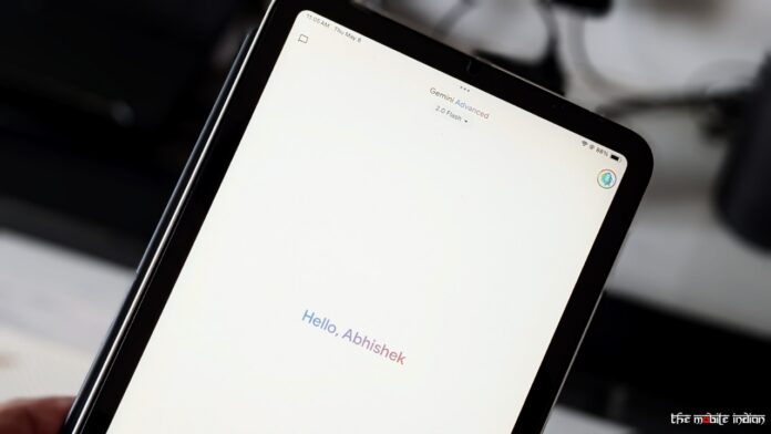 Gemini app for iPad
