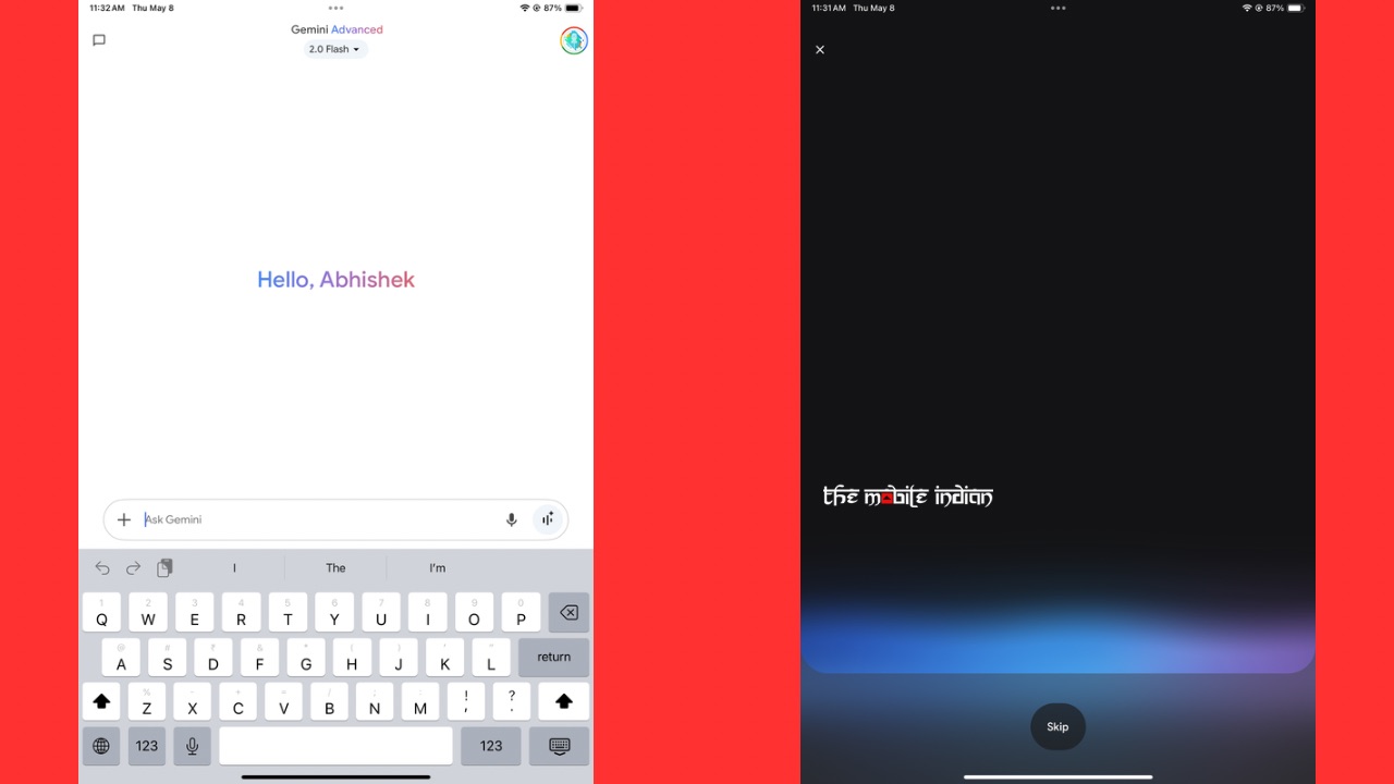 Gemini iPad app screenshots