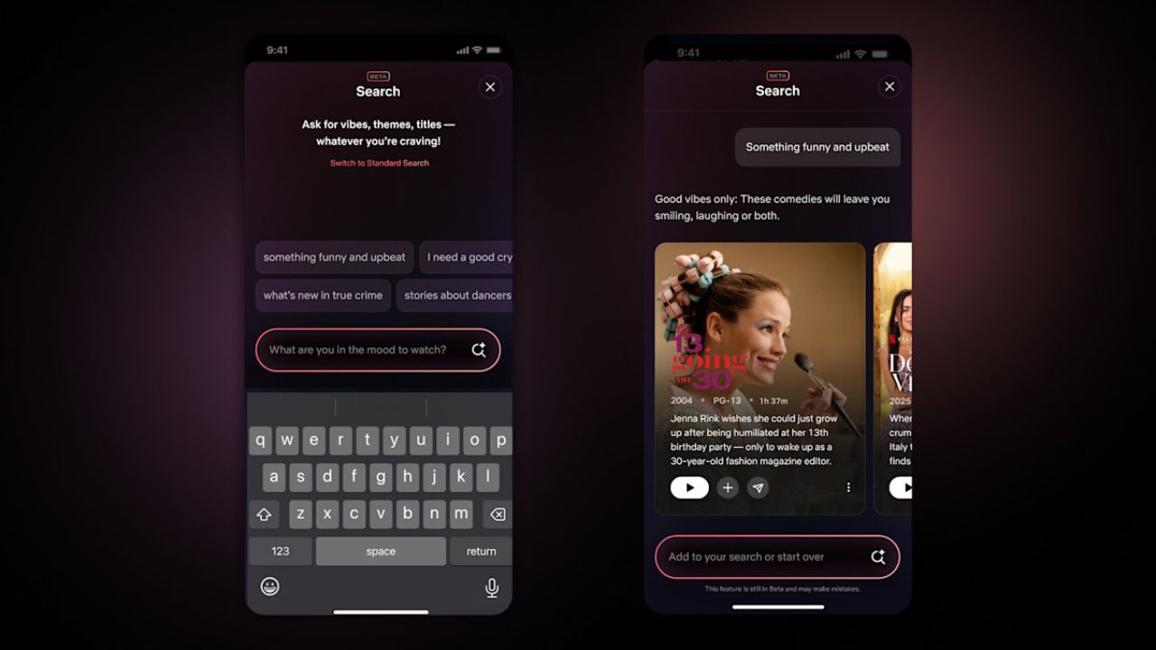 Netflix generate <a href='https://www.themobileindian.com/glossary#ai' rel='tag'>AI</a> search