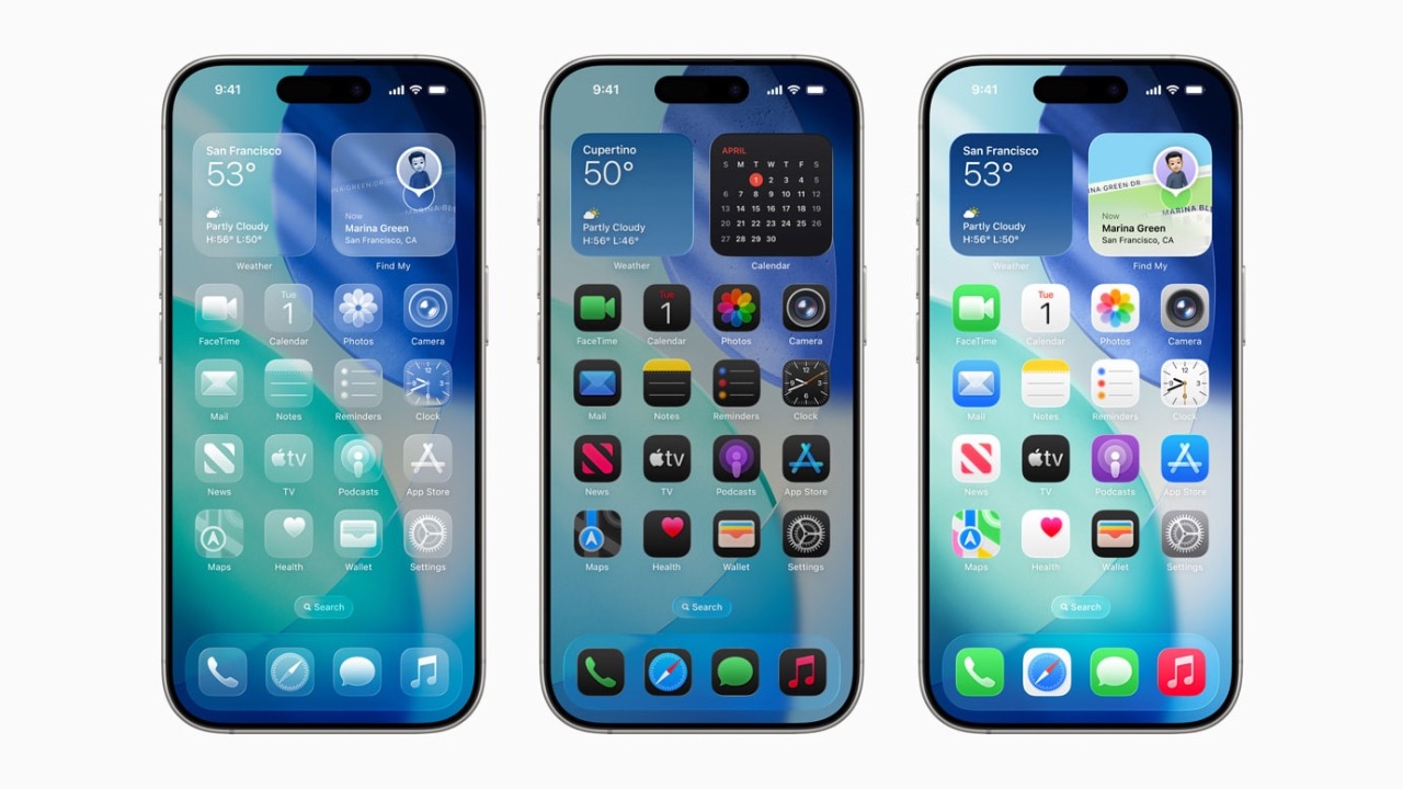 Apple liquid glass design