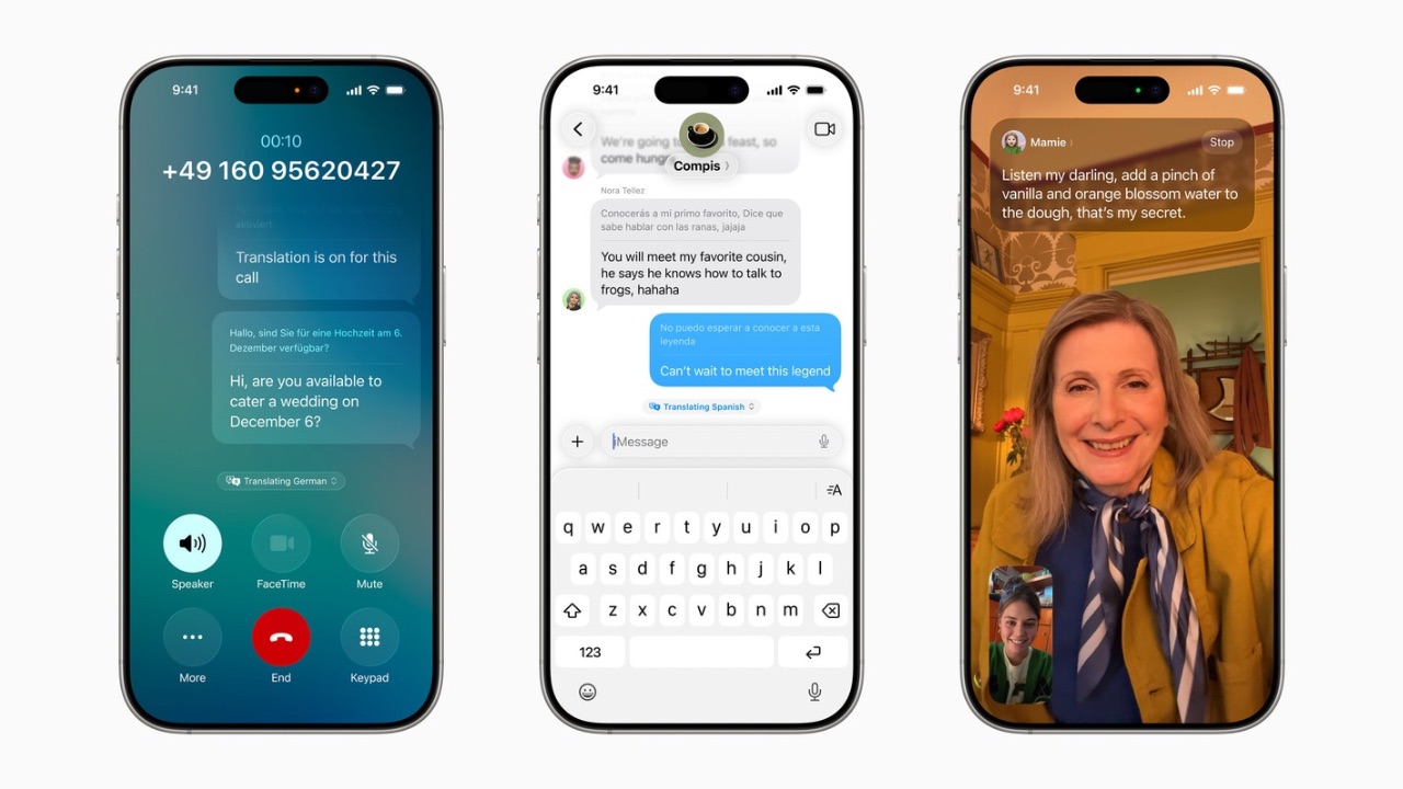 Live translation with Apple Intelligence