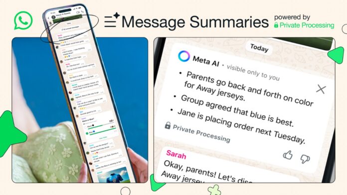 WhatsApp Private Message Summaries