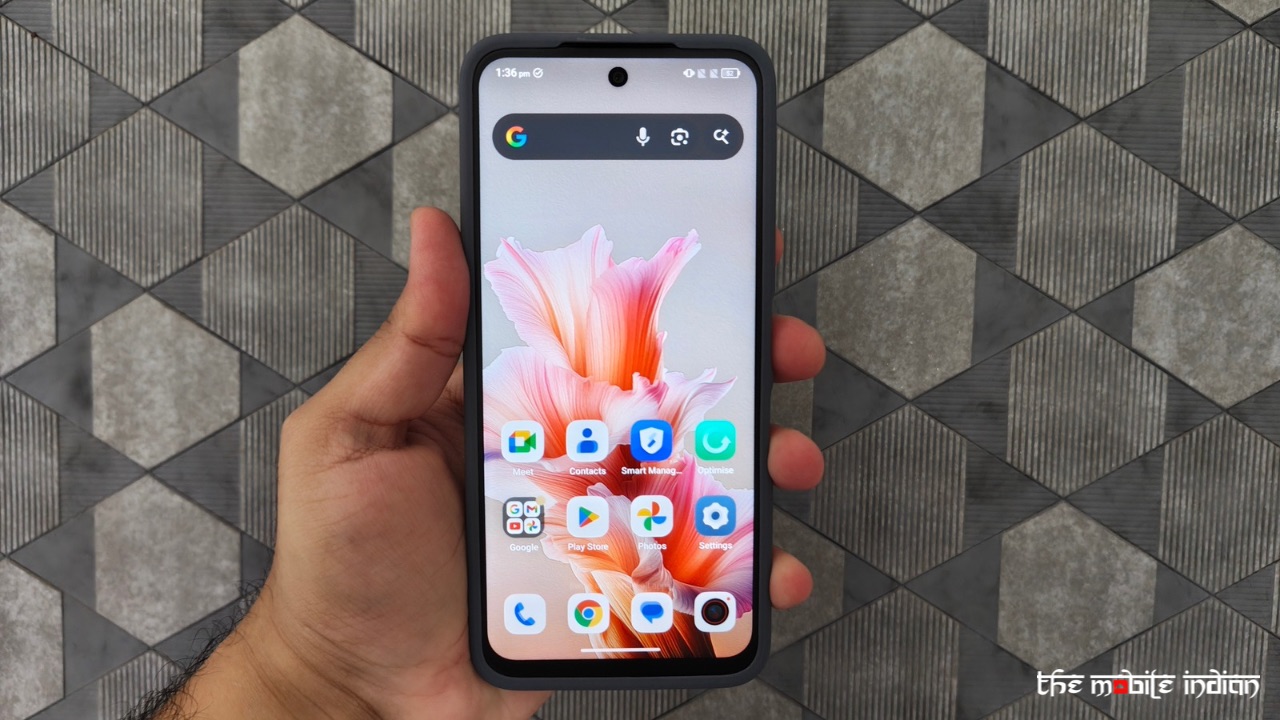 Alcatel V3 Pro 5G display indoors