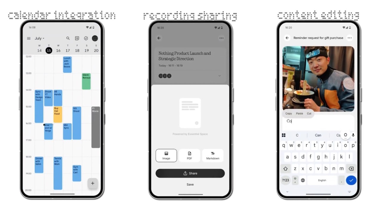 New essential space update
