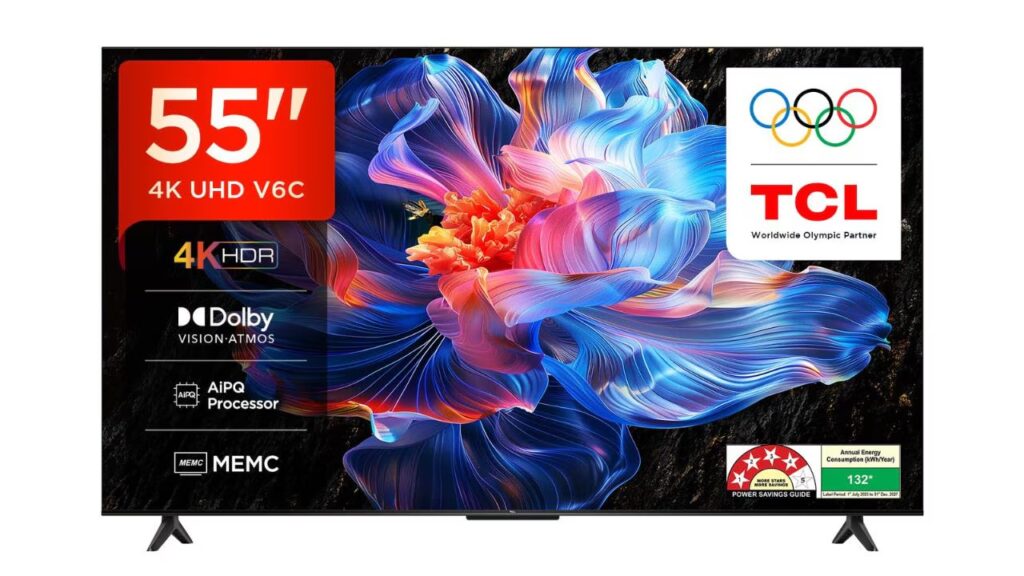 TCL 55-inch Metallic Bezel-Less Series 4K Ultra HD Smart LED Google TV