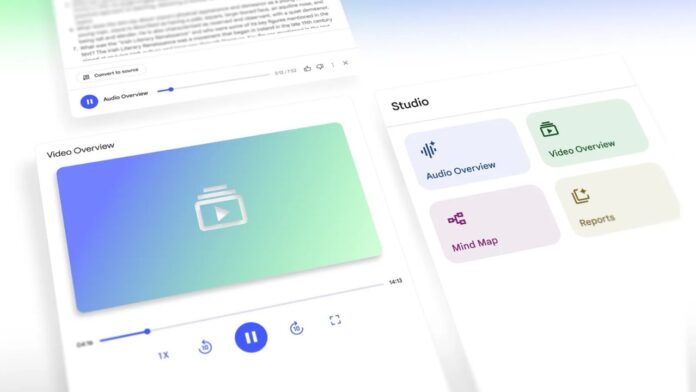 Video overviews in NotebookLM