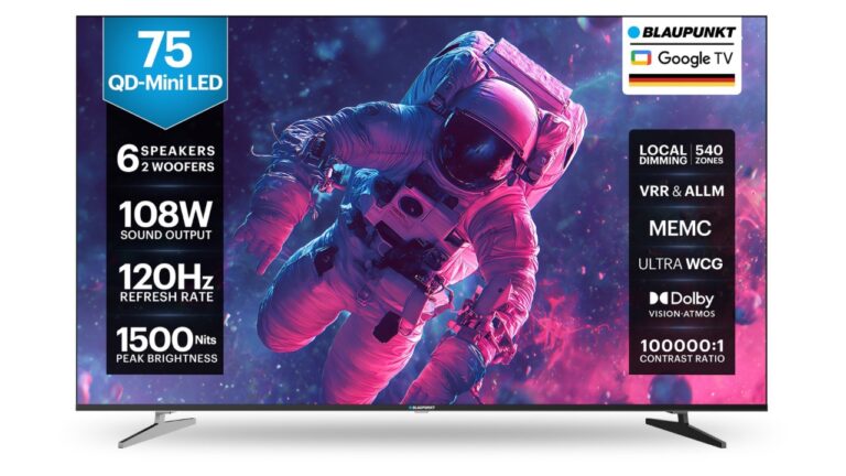 Blaupunkt Google Mini QD TVs Launched in India with Mini-LED Technology