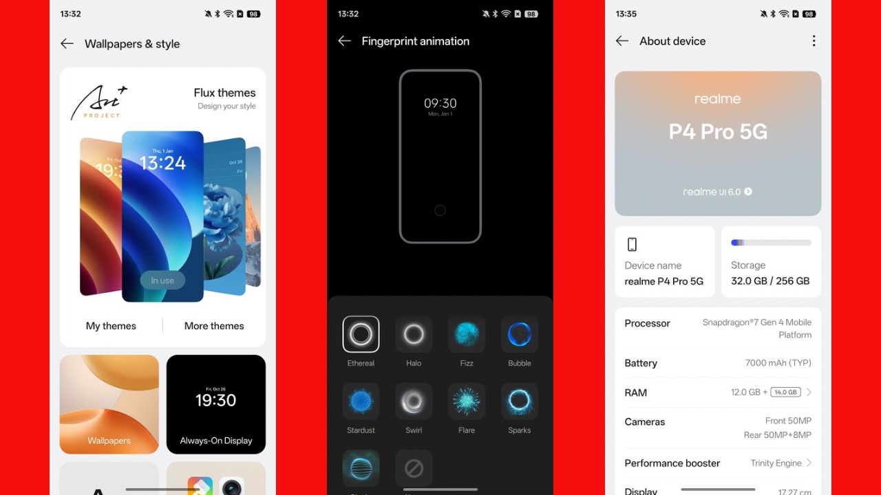 Realme P4 Pro customisation