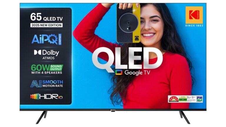 New Kodak 4K QLED Google TVs Launched in India in Four Sizes: All Details