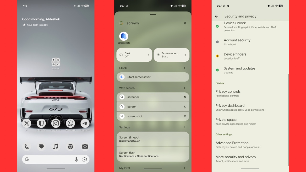 Pixel 10 Pro XL UI
