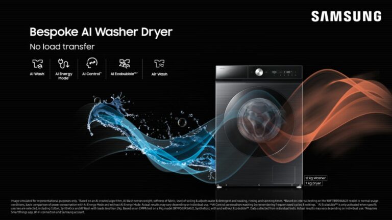 Samsung 2025 Bespoke AI Washer Dryer Range Launched in India