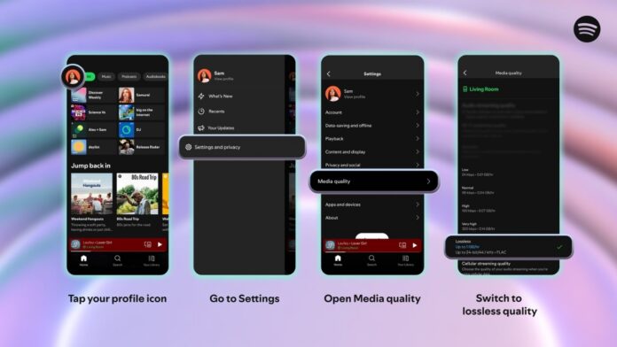 lossless audio for Spotify Premium