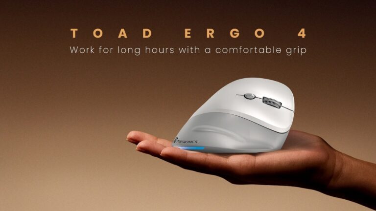 Portronics Toad Ergo 4 Wireless Vertical Mouse Launched in India