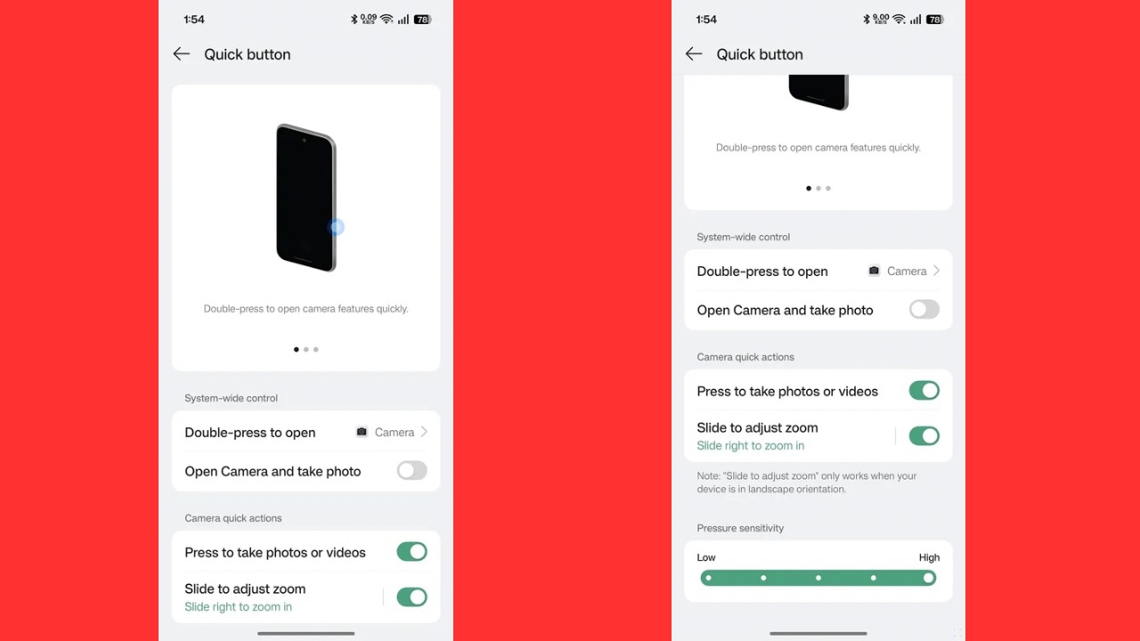 Oppo Find X9 Pro Quick Button