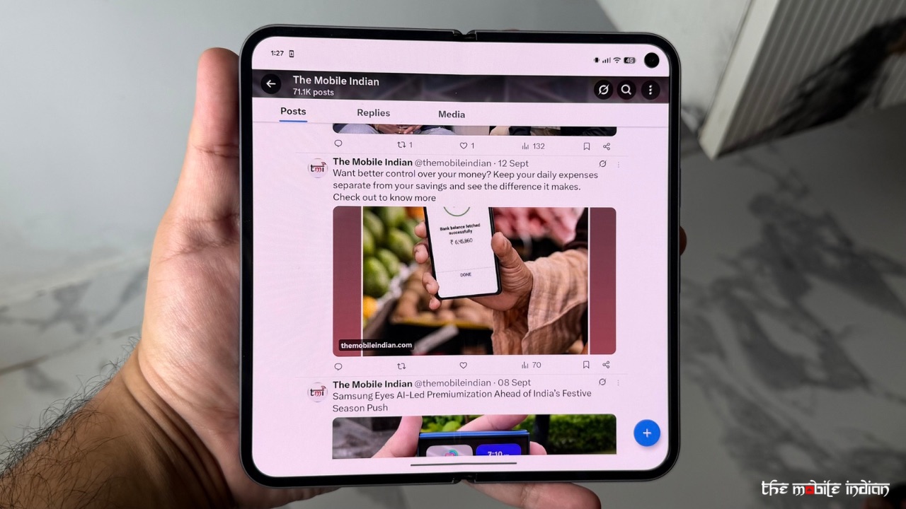 Pixel 10 Pro Fold unfolded