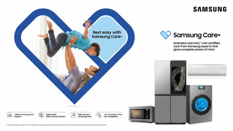 Samsung Care+ Extended Warranty Plans for Home Appliances Announced in India